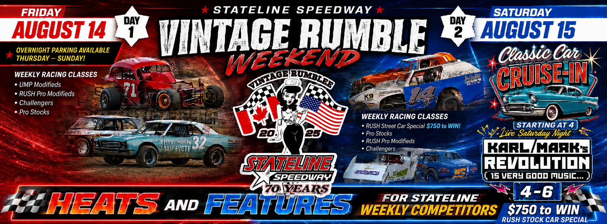 Rumble Racking Vintage Rumble Weekend on Tap at Stateline Speedway Amid Major Schedule ...